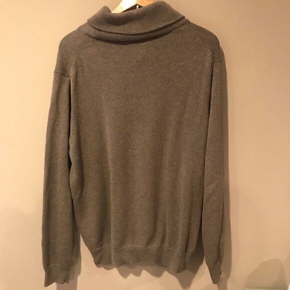 J Crew mens cotton sweater  with toggle at neckline XL - Picture 2 of 4